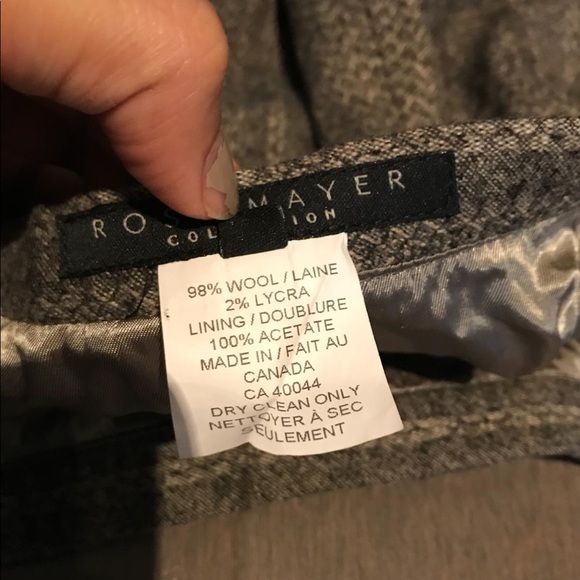 Vintage 80s High Waisted Wool Pencil Skirt - Picture 6 of 6